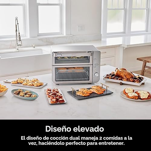 Miniatura 2 de Ninja Freidora de Aire y Horno Tostador  Doble Apilamiento XL  Horno de Encimera  12 en 1 Cabe Pollo de 4.5 lb y 6 lb de Alitas  SmartFinish Cocina