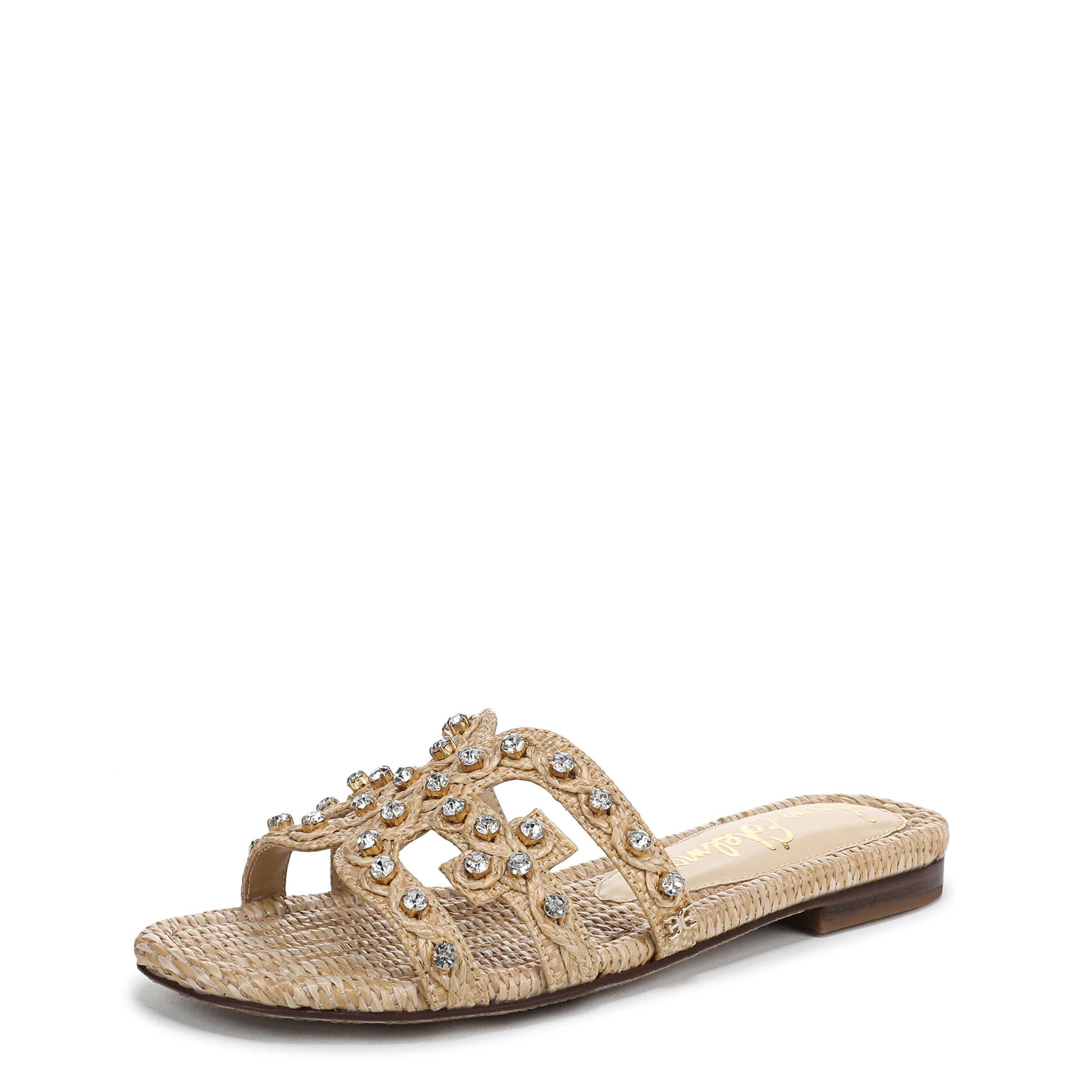 Sam Edelman Women's Bay Jewel Flat Sandal for Casual Summer Wear
| Sam Edelman Women's Bay Jewel Flat Sandal with Comfo 