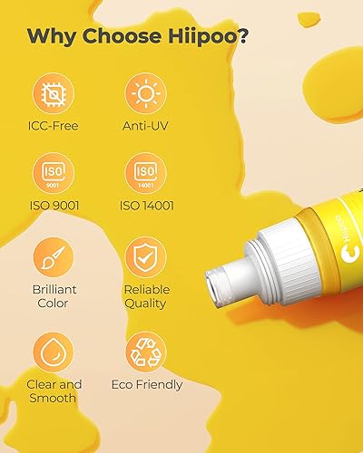 Miniatura 3 de Hiipoo Tinta de sublimación 522 botellas rellenas funcionan con ET-2720 ET-2760 ET-2800 ET-15000 ET-2803 ET-2850 ET-3760 ET-4800 ET-4760 Impresora