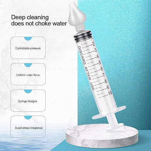 Miniatura 3 de Aspirador nasal para bebé, 2 cajas de jeringas profesionales para irrigador nasal para bebés, limpiador de nariz infantil, dispositivo de enjuague