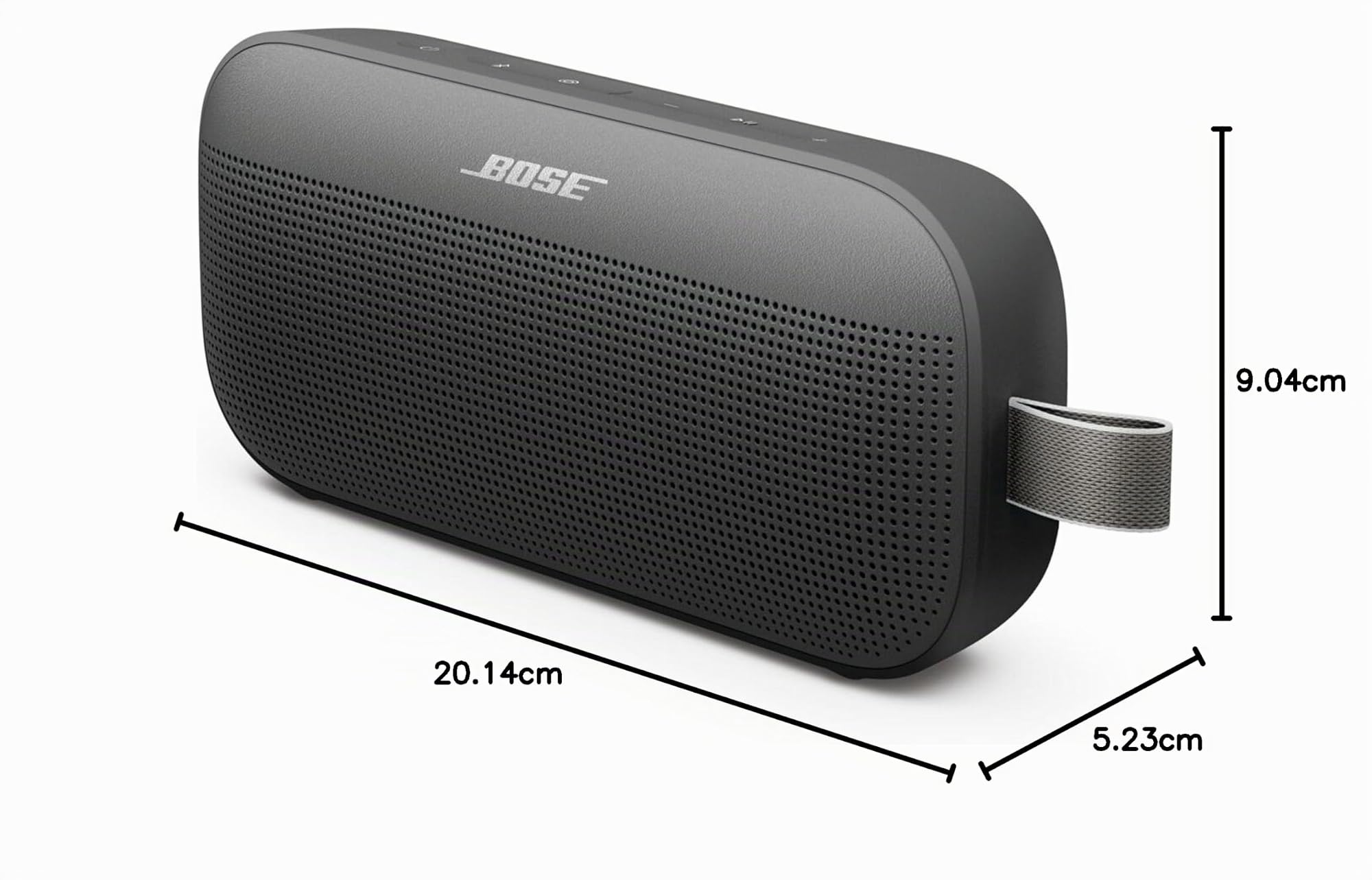 Bose SoundLink Flex SE Portable Bluetooth Speaker (2nd Gen), Small Portable Wireless Outdoor Speaker with Hi-Fi Audio, Up to 12 Hours Battery Life, Waterproof and Dustproof, Black