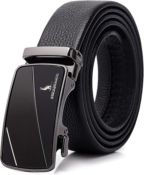 Amazon Co Jp Asdp 新しいメンズ自動バックル牛革ベルトビジネスカジュアルプロイヤーベルト韓国スタイルの流行のシンプルなベルト 服 ファッション小物