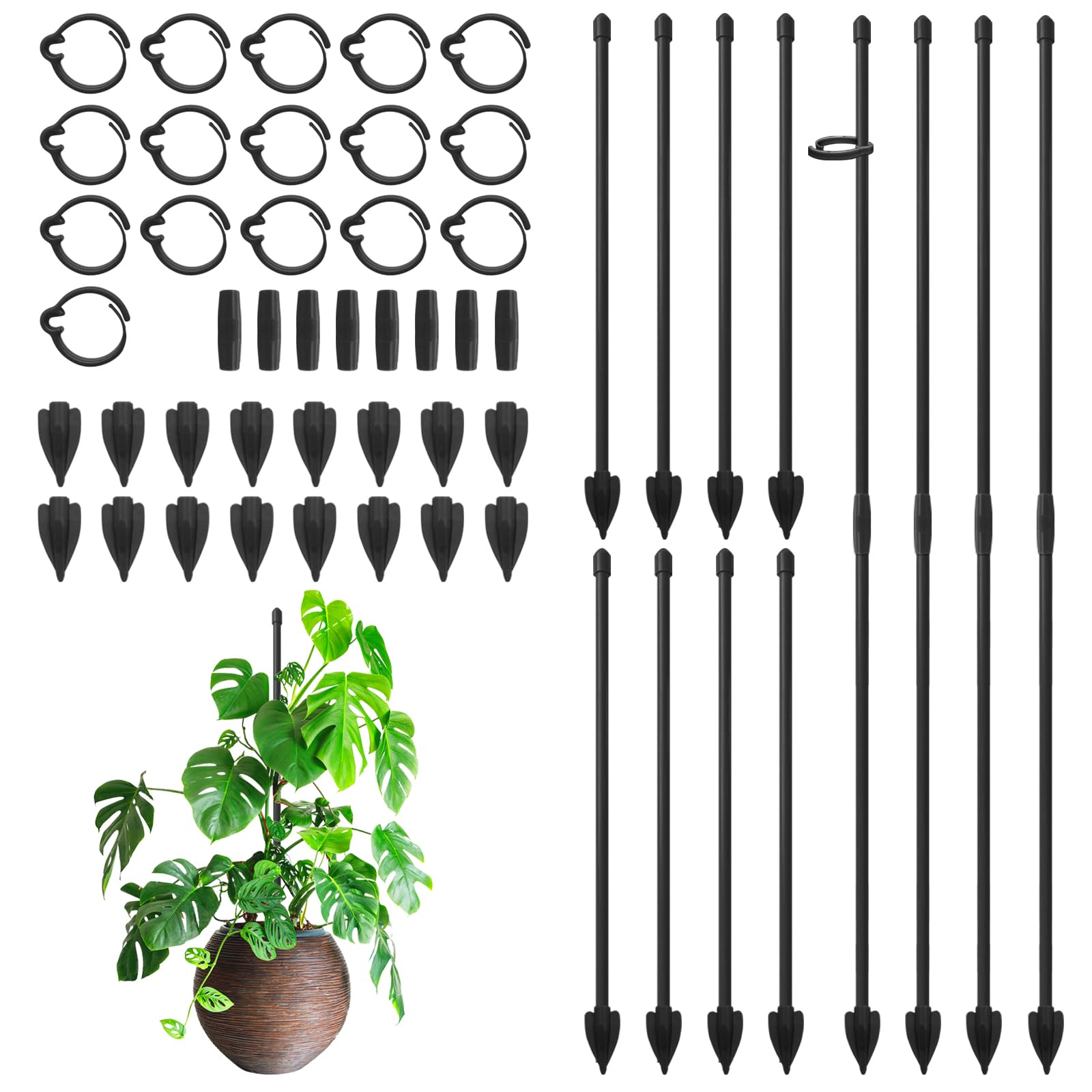 RIFNY Plant Stakes for Indoor Plants, Plant Support Stakes, 14 Inch