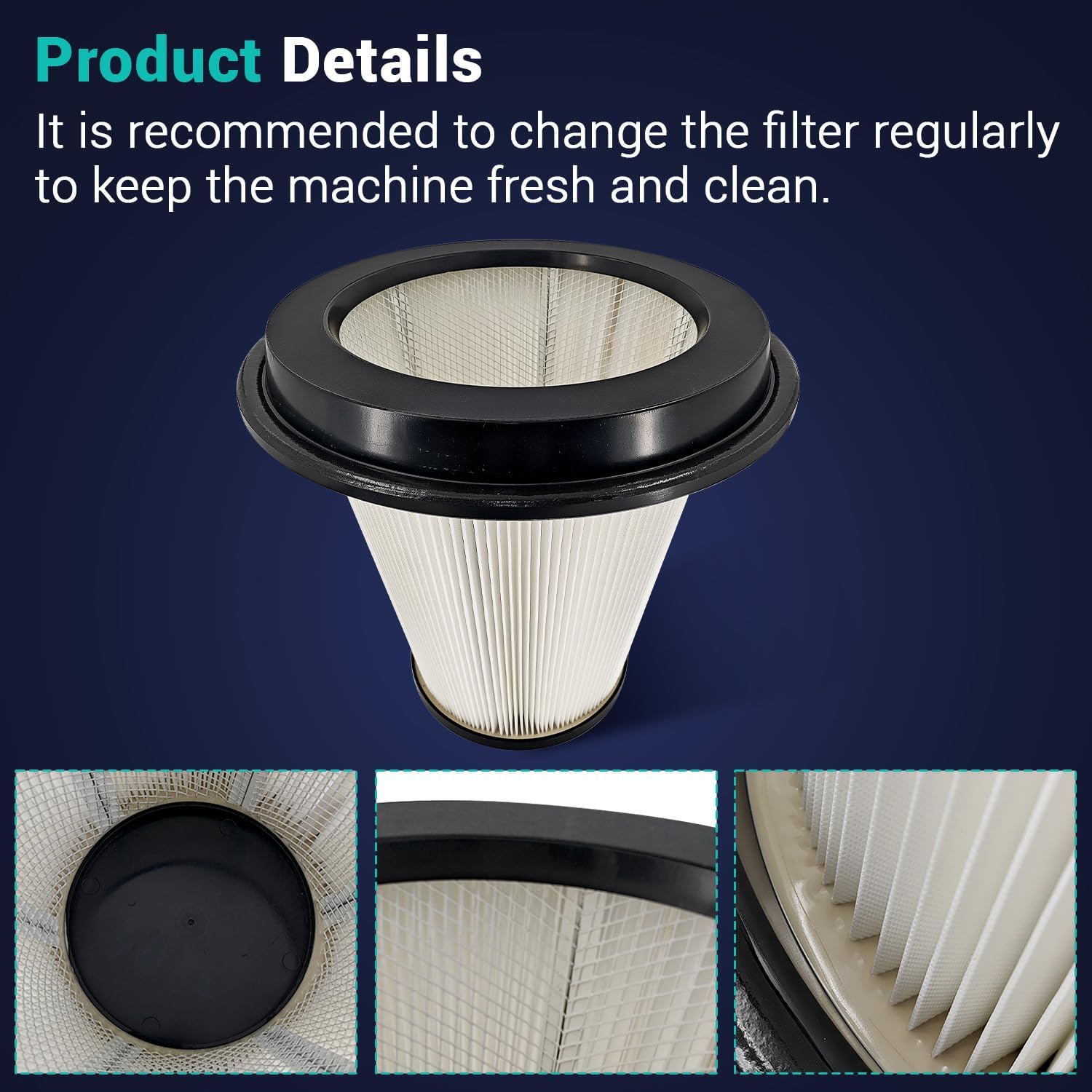 200900050 Conical Pre Filter Compatible with Pullman Ermator S26 S36 S13 F26 For Husqvarna G22 HEPA Conical Dust Extractor 590430201