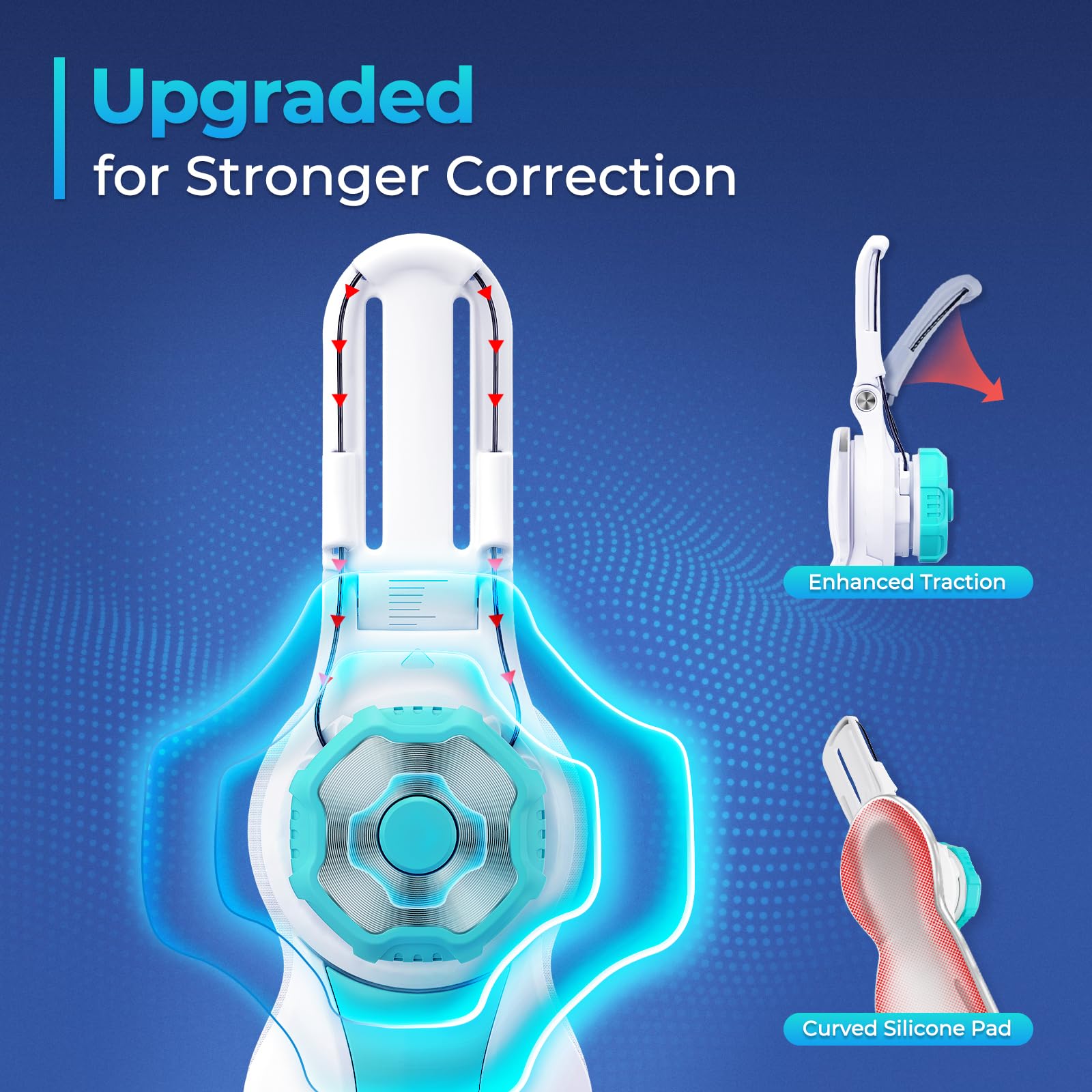 Bunion Corrector for Women Men Big Toe, 2025 Upgraded Adjustable Bunions Fix for Relief, Orthopedic Toe Correction with Anti-slip Heel Strap, Suitable for Left and Right Feet, Day Night Support, 1PC