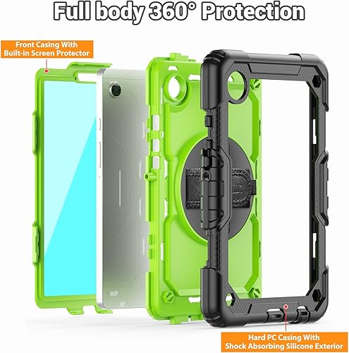 Miniatura 39 de SEYMAC Funda para Samsung Galaxy Tab S10 Lite/S10 FE/ S9 FE/ S9 5G (10.9''/11''), resistente a prueba de golpes con protector de pantalla, soporte