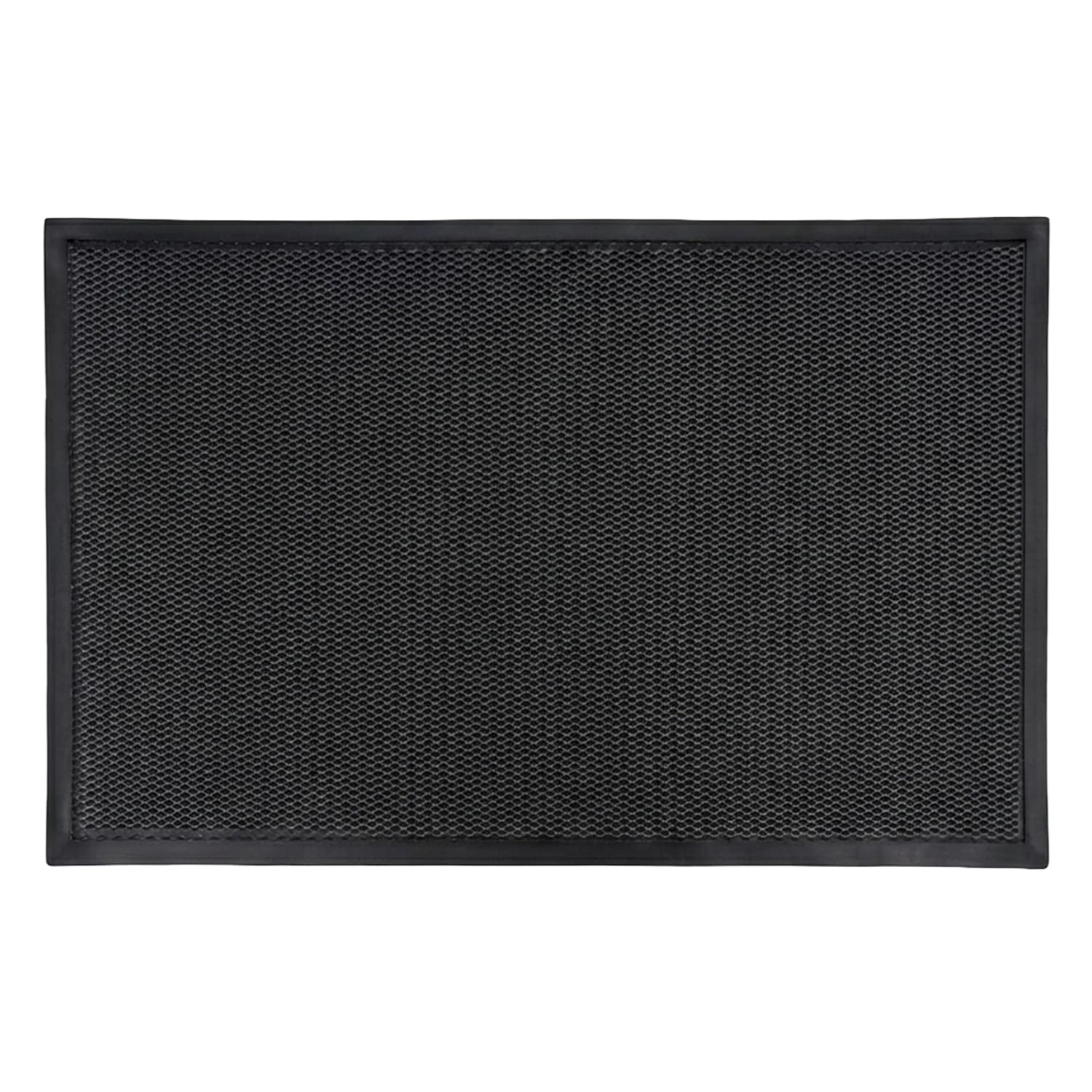 Home Markt24 Outdoor Doormat, 60 x 90 cm, Rubber Door Mat with 3D Mesh Structure, Non-Slip Outdoor Entrance Mat, Weatherproof Dirt Trapper Mat, Black