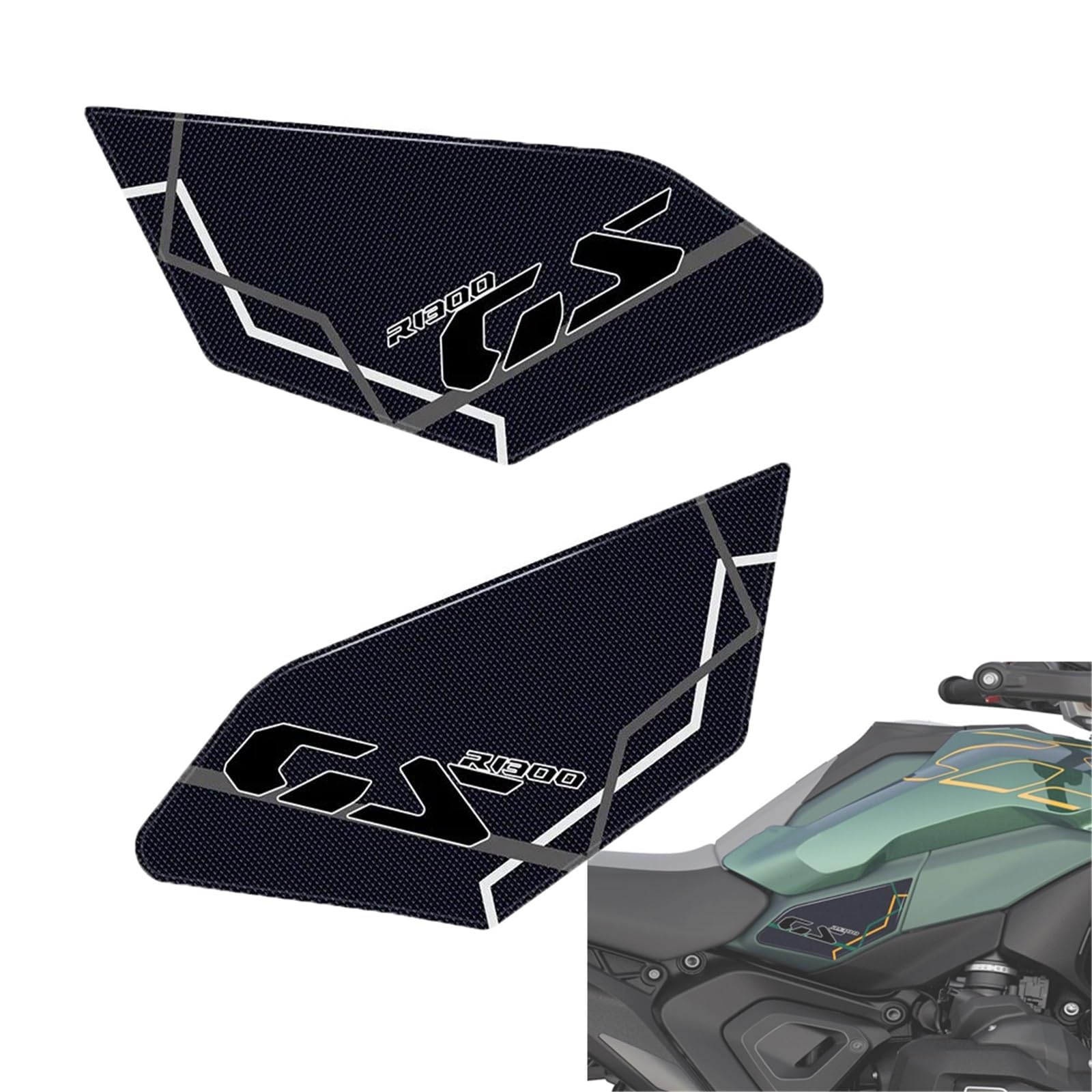 Sticker bouchon carburant BMW R1300GS 2024 décoration réservoir moto Nero