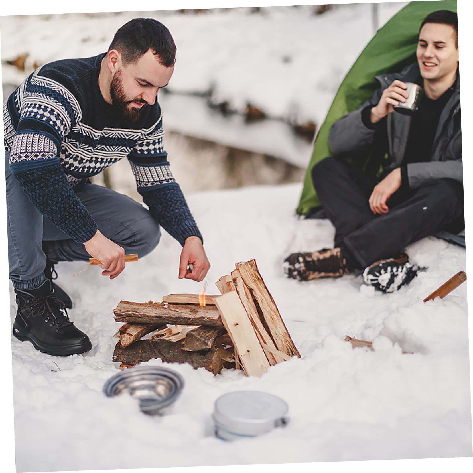 Happyyami 6stücke Camping Feuerstarter Große Hochölige Pine Für Outdoor Grillen Und Camping Wetterfest Praktische Anzünder Für Feuer Im Freien