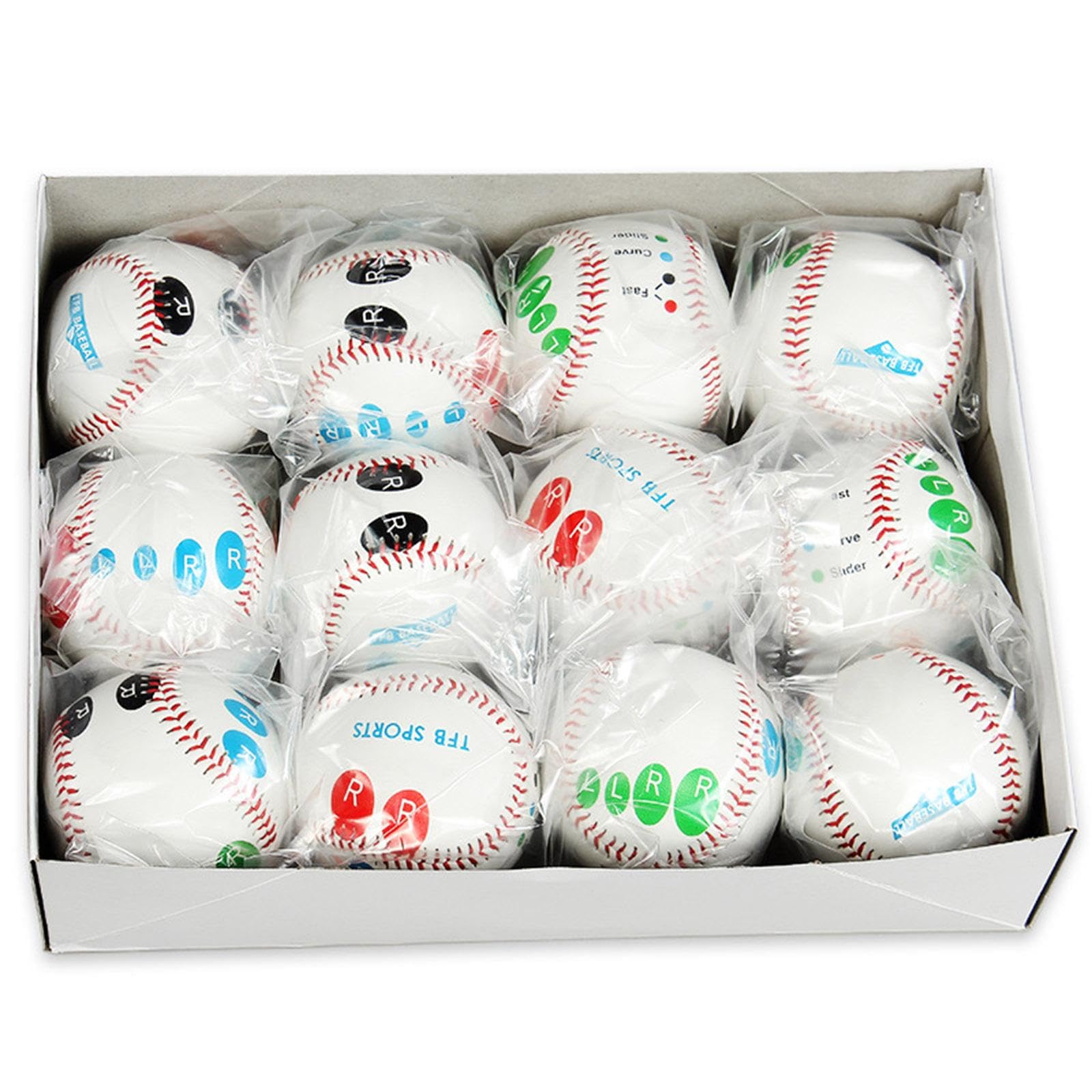 2 Piezas Pelota de Béisbol Estándar Pelota de Entrenamiento Pelota de Competición Balón de Práctica con Núcleo de de Madera Adecuada para