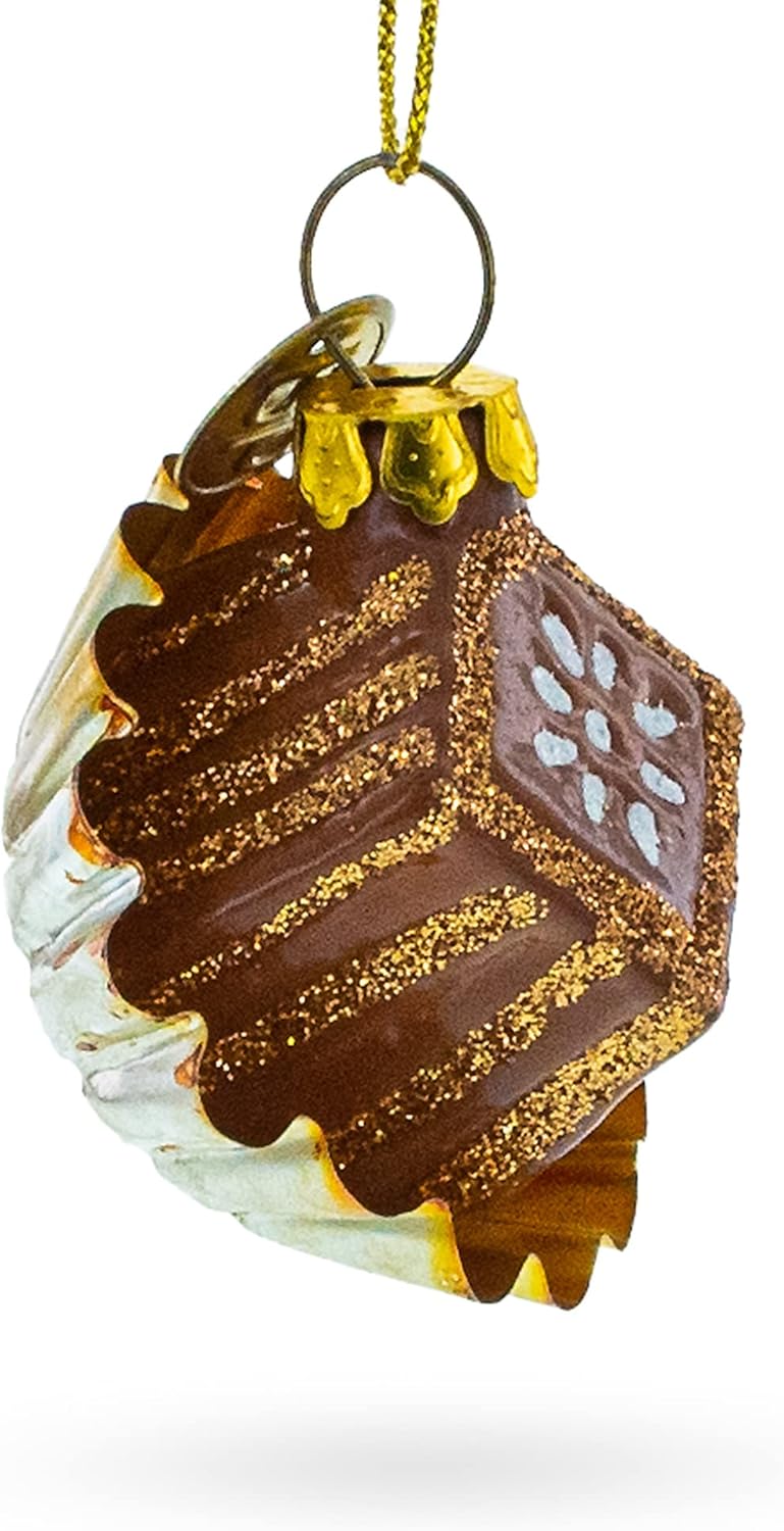 Chocolate Candy Glass Christmas Ornament Home & Kitchen