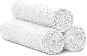 S&T INC. Microfiber Gym Towels, Yoga Towel for Home and Gym Bag, 16 Inch x 27 Inch, 3 Pack