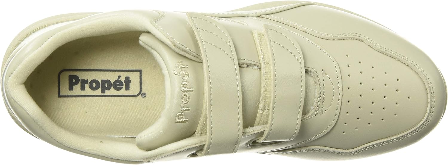 Propét Womens Tour Walker Strap Walking Walking Sneakers Shoes - White - Size 5 B - Image 5