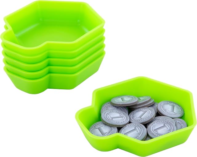 Feldherr Shell Pack Ventaja - 6 bandejas de fichas de Colores para Accesorios de Juegos de Mesa, fichas…