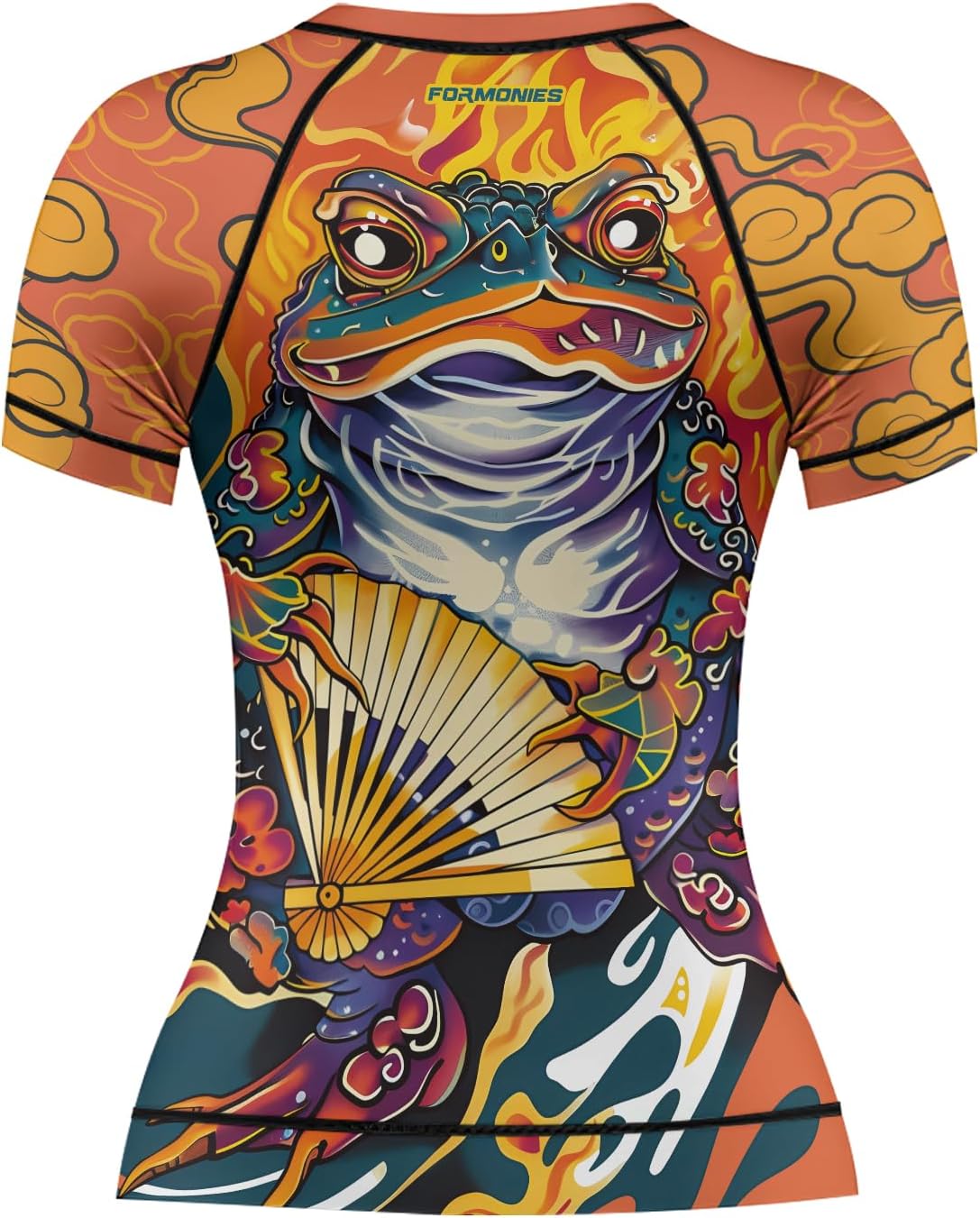 FORMONIES Samurai Rash Guard for Women – Short Sleeve Base Layer for No-Gi BJJ Jiu Jitsu MMA Grappling