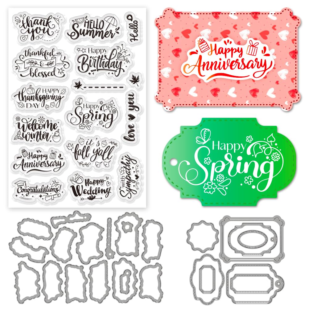 Tampons transparents en silicone pour scrapbooking sans raté ni bavure d'encre