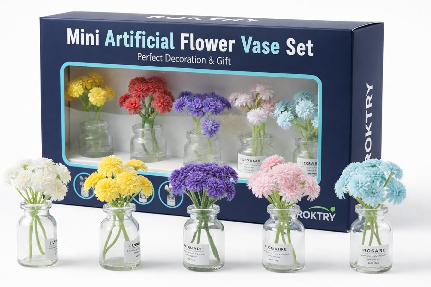 ROKTRY Mini Artificial Flower Vase for Small Flowers | Resin Decor for Parties | Christmas Decor, Wedding, Party Centerpieces – Elegant Tabletop Vases | Handcrafted Transparent Vases Spherical Caps ROKTRY Mini Artificial Flower Vase for Small Flowers | Resin Decor for Parties | Christmas Decor, Wedding, Party Centerpieces – Elegant Tabletop Vases | Handcrafted Transparent Vases Spherical Caps
