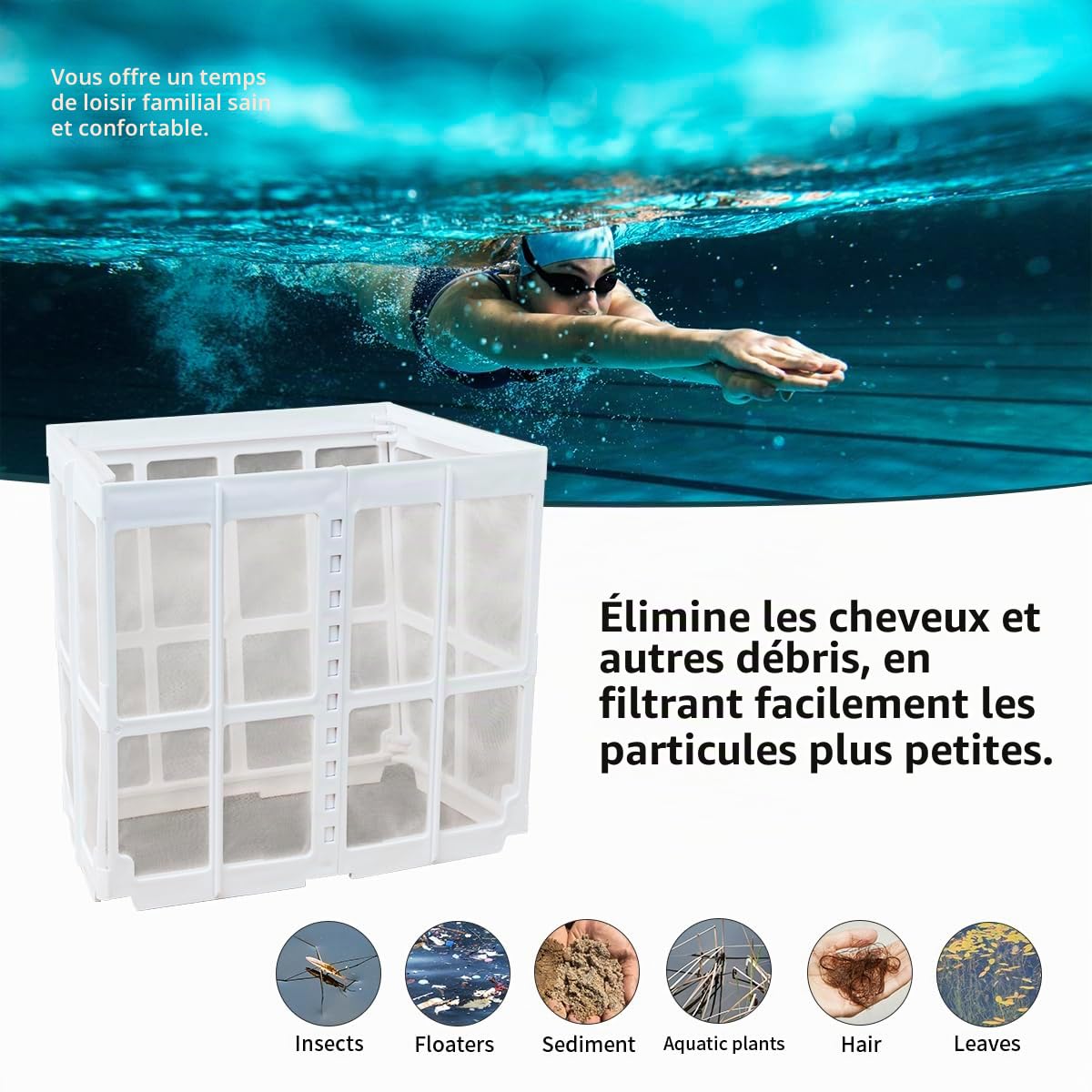 YanBan Panier de Filtre pour Robots de Piscine, Compatible avec Dolphin Active 20, 30, 30i, 40, 60 et Explorer E30, E50, E70, pièce de Rechange 9983106-R1