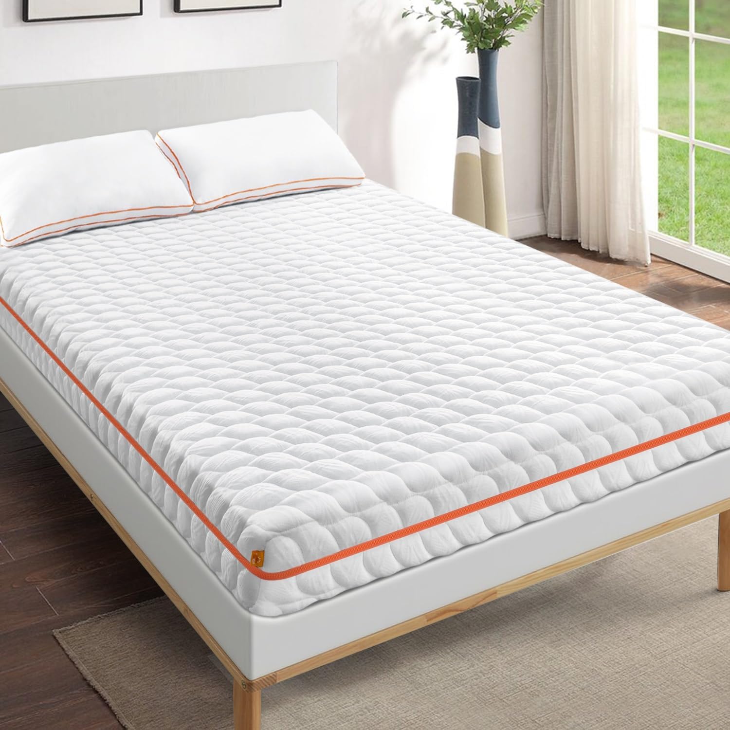Maxzzz Mattress Full, 6 Inch Memory Foam Mattress Gel Infused Foam Mattress Double Bed Mattress
