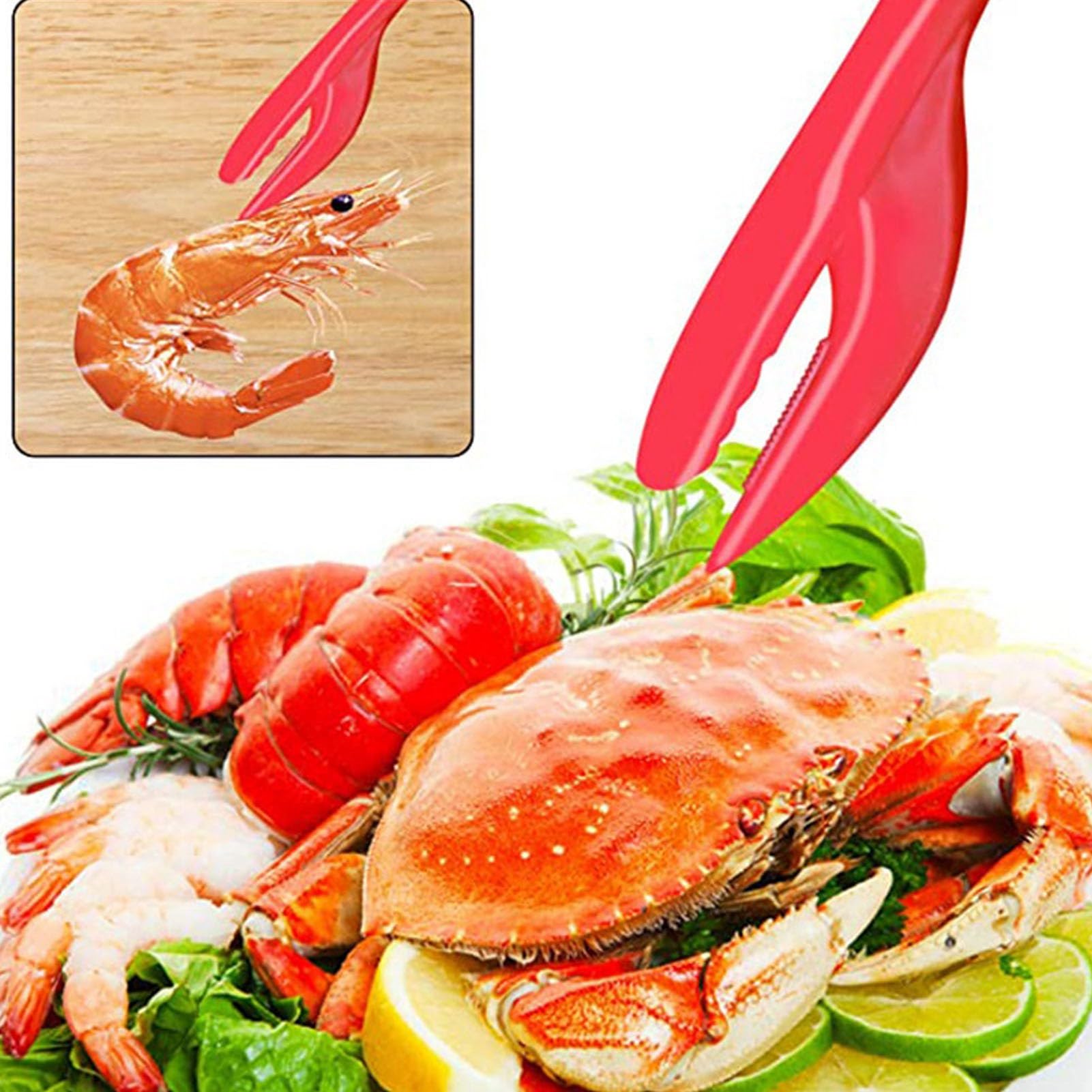 Jeu de 27 Outils pour Fruits de Mer, Casse-Noix en Métal Comprenant 8 Craquelins de Crabe 8 Décortiqueurs de Homard 8 Fourchettes à Pattes de Crabe 2 Ciseaux à Fruits de Mer Sac en Flanelle