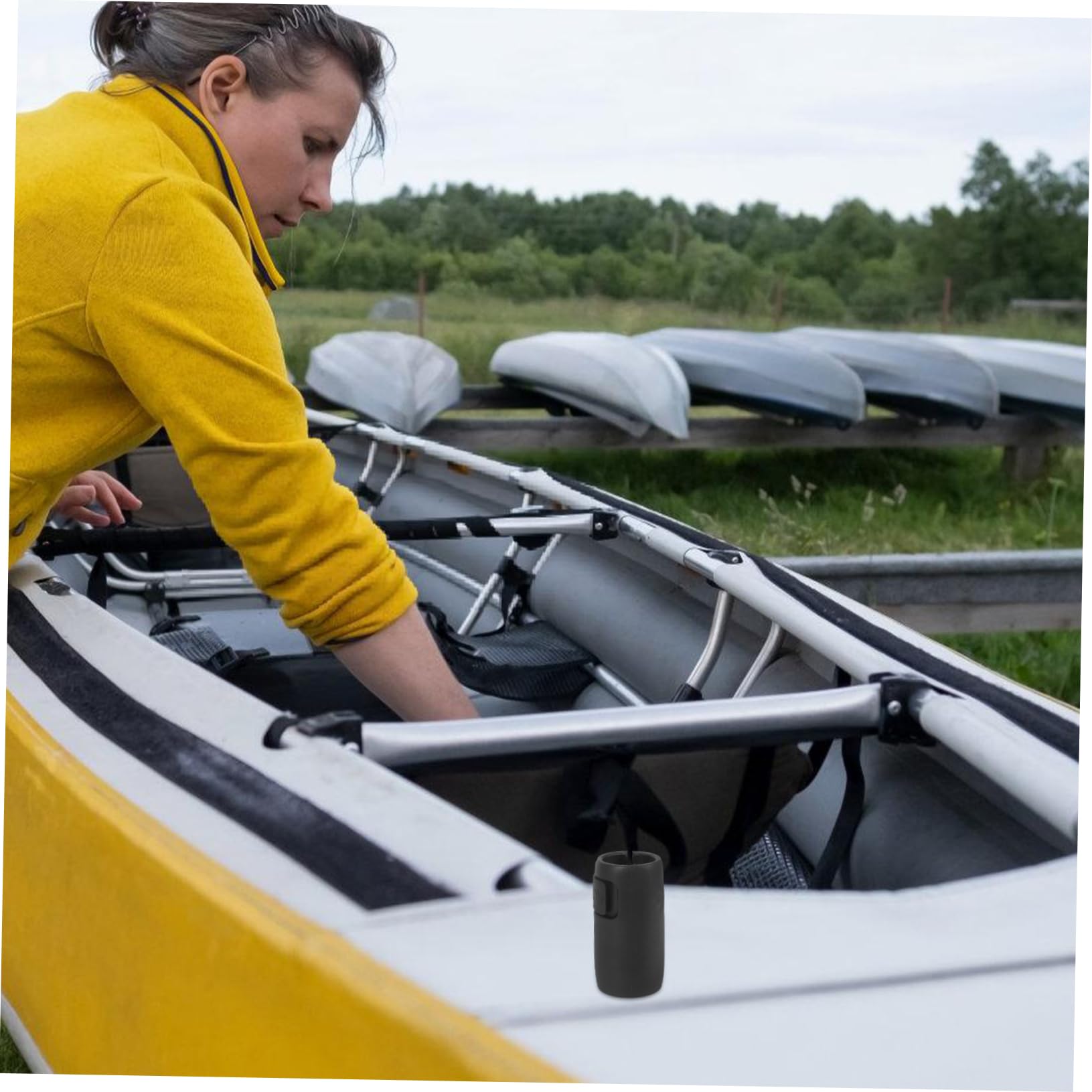 Mipcase Paddle Clip for Kayak Fixed Paddle Clamp Deck Mount Quick Adjuster Sturdy Holder