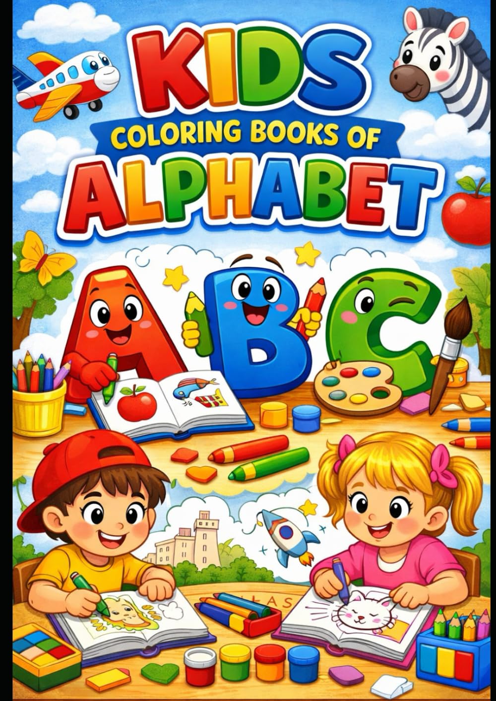 Alphabet a To Z Coloring Worksheet Set