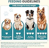 Vista 6 de Probióticos para perros Salud intestinal Digestiva Probióticos masticables para perros Enzimas digestivas Aliviar la diarrea Inmunidad Problemas