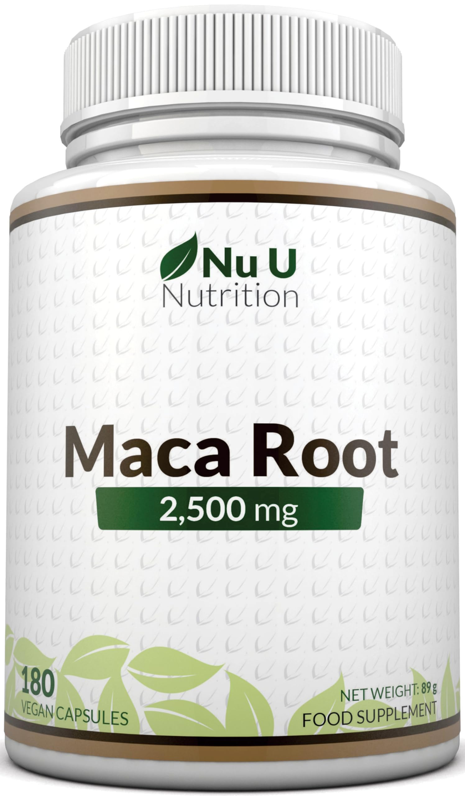 Maca Root Capsules 2500mg - 250mg of Maca Root per Capsule - 180 Vegan Capsules - 6 Month Supply - Maca Root Extract Supplement for Men & Women - Made in The UK