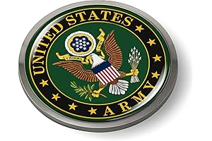 Officially Licensed US Army CAR Emblem: 3D Domed Badge Sticker Adorned With...