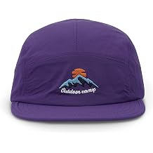 Clakllie Quick Dry 5 Panel Hats for Men Unstructured Flat Brim Baseball Cap