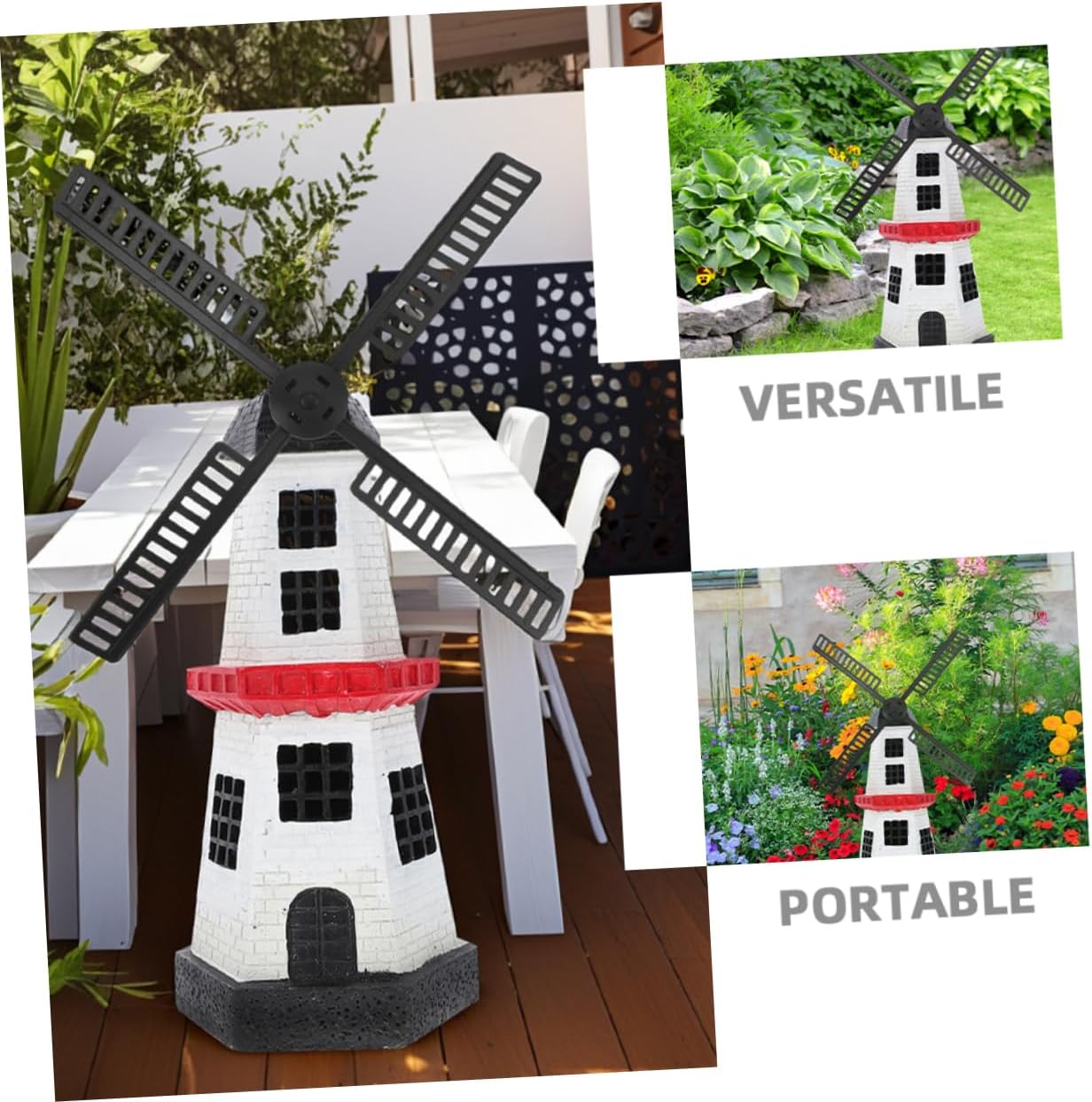 3 Sets Dutch Windmill Blades Waterproof Plastic Rotating Outdoor image 3