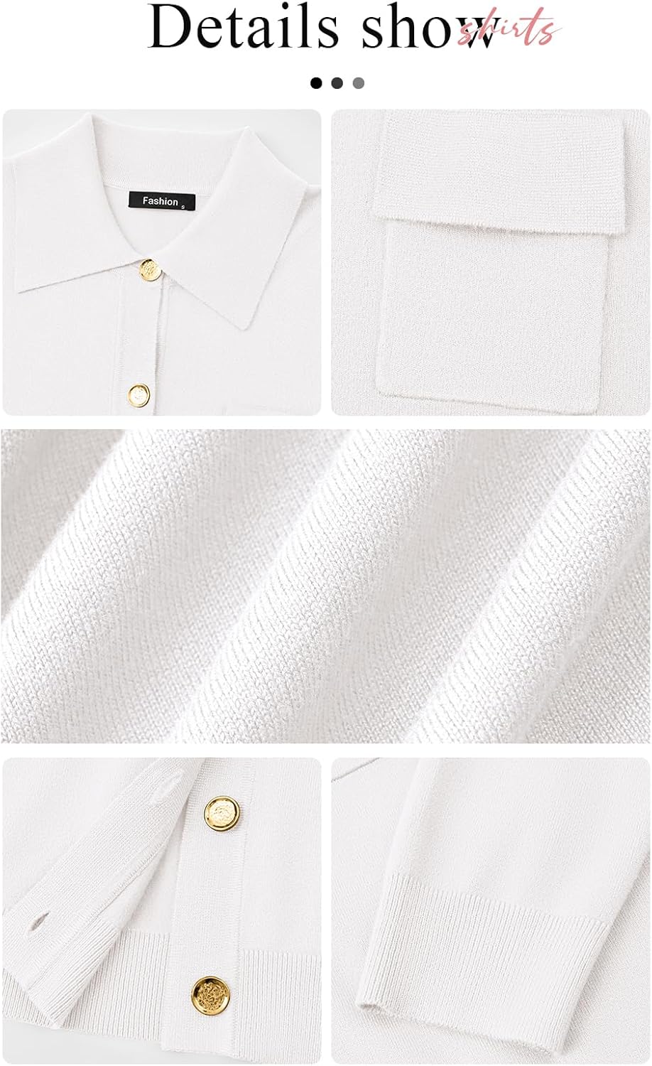 PRETTYGARDEN Women's 2026 Spring Long Sleeve Knitted Button Down Shirts Lightweight Cardigan for Women Dressy Casual Tops