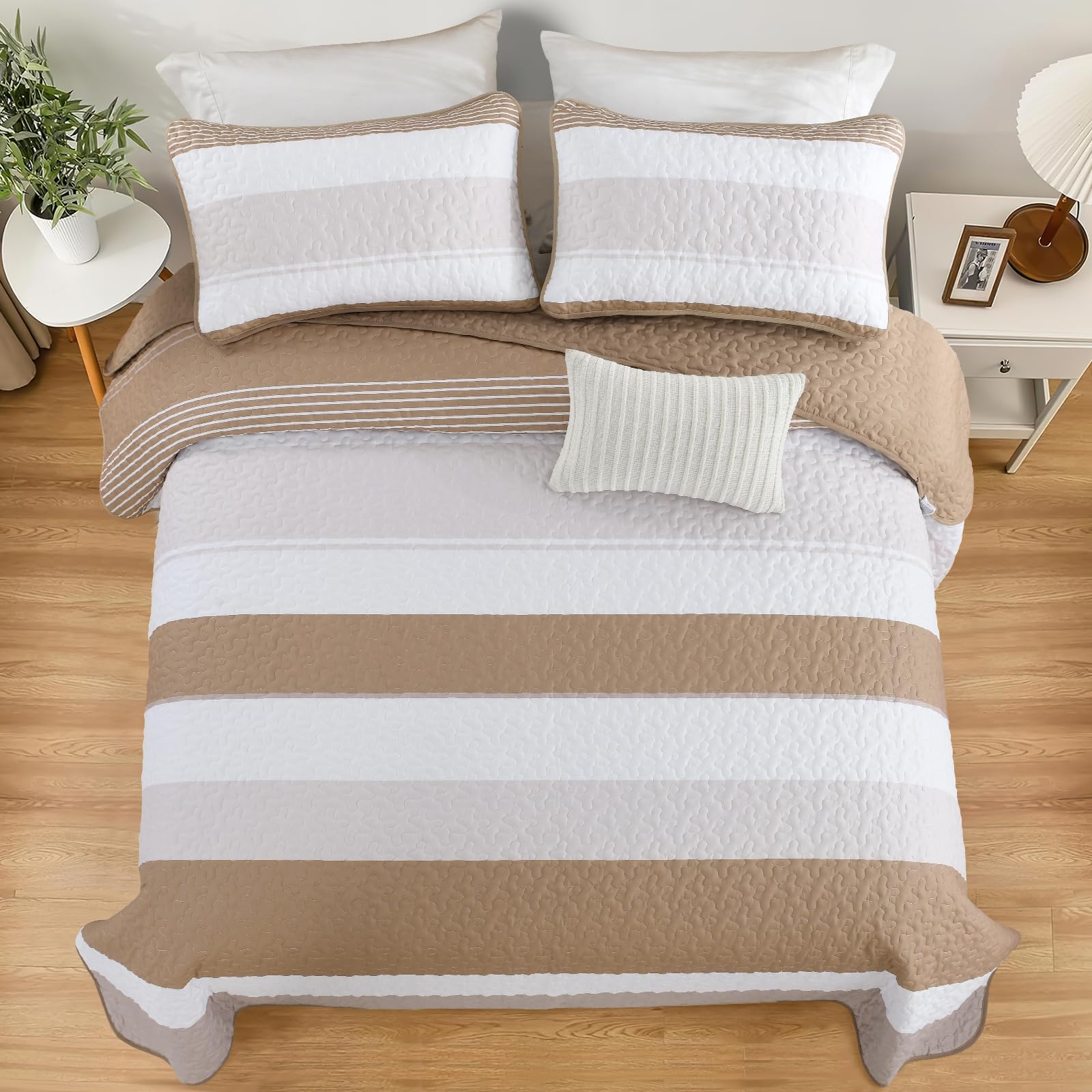 Couvre-lit 3 Pièces 220x240 Cm - Motif Sapin De Noël Vert - Microfibre Douce - 2 Taies D'Oreiller 50x75 Cm