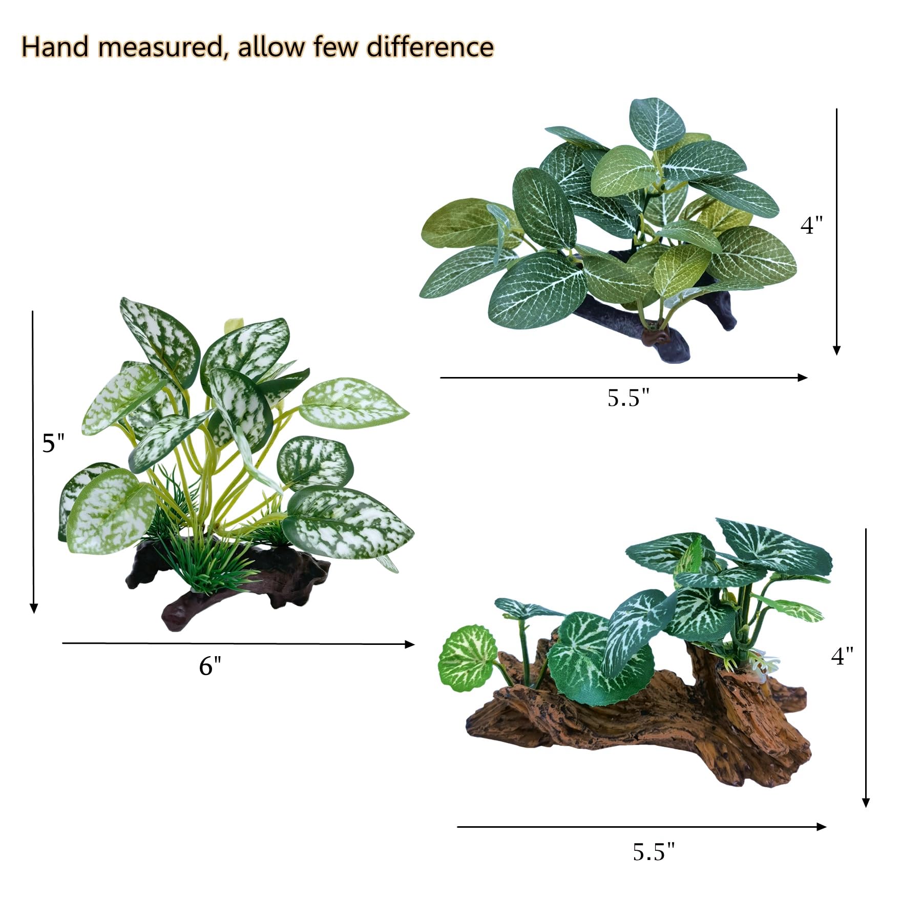 M2cbridge Plantes artificielles en Soie pour Aquarium - Herbe Aquatique - Décoration de Premier Plan (3 Herbes Vertes)
