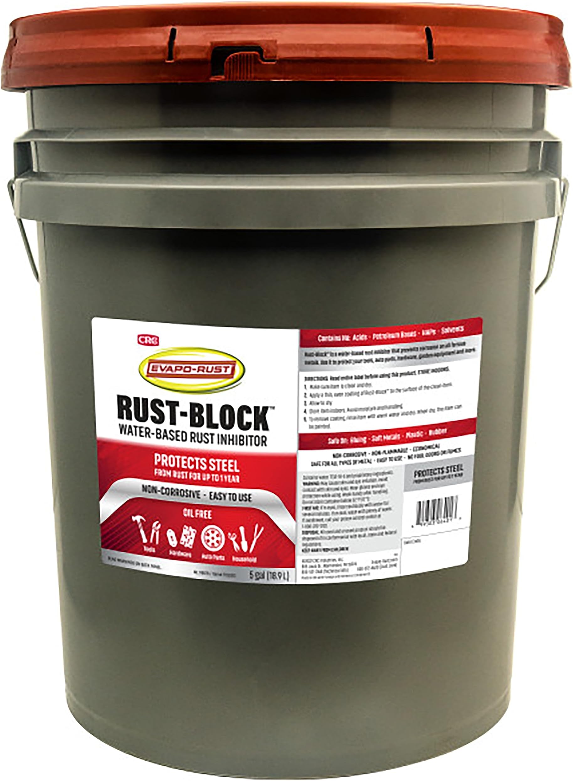 RB018 Rust-Block Water-Based Rust Inhibitor – 5 Gallon, Corrosion Inhibitor