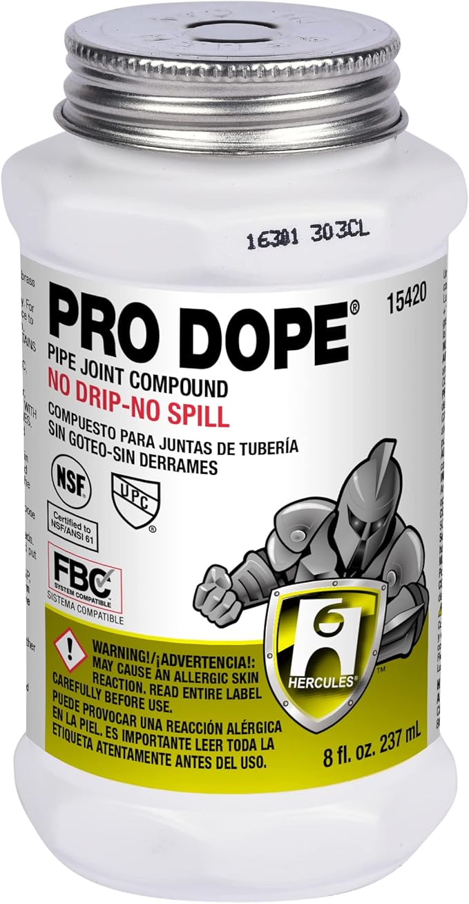 Oatey 15420 8Ounce Pro Dope Pipe Joint Compound, 1/2 p Industrial & Scientific