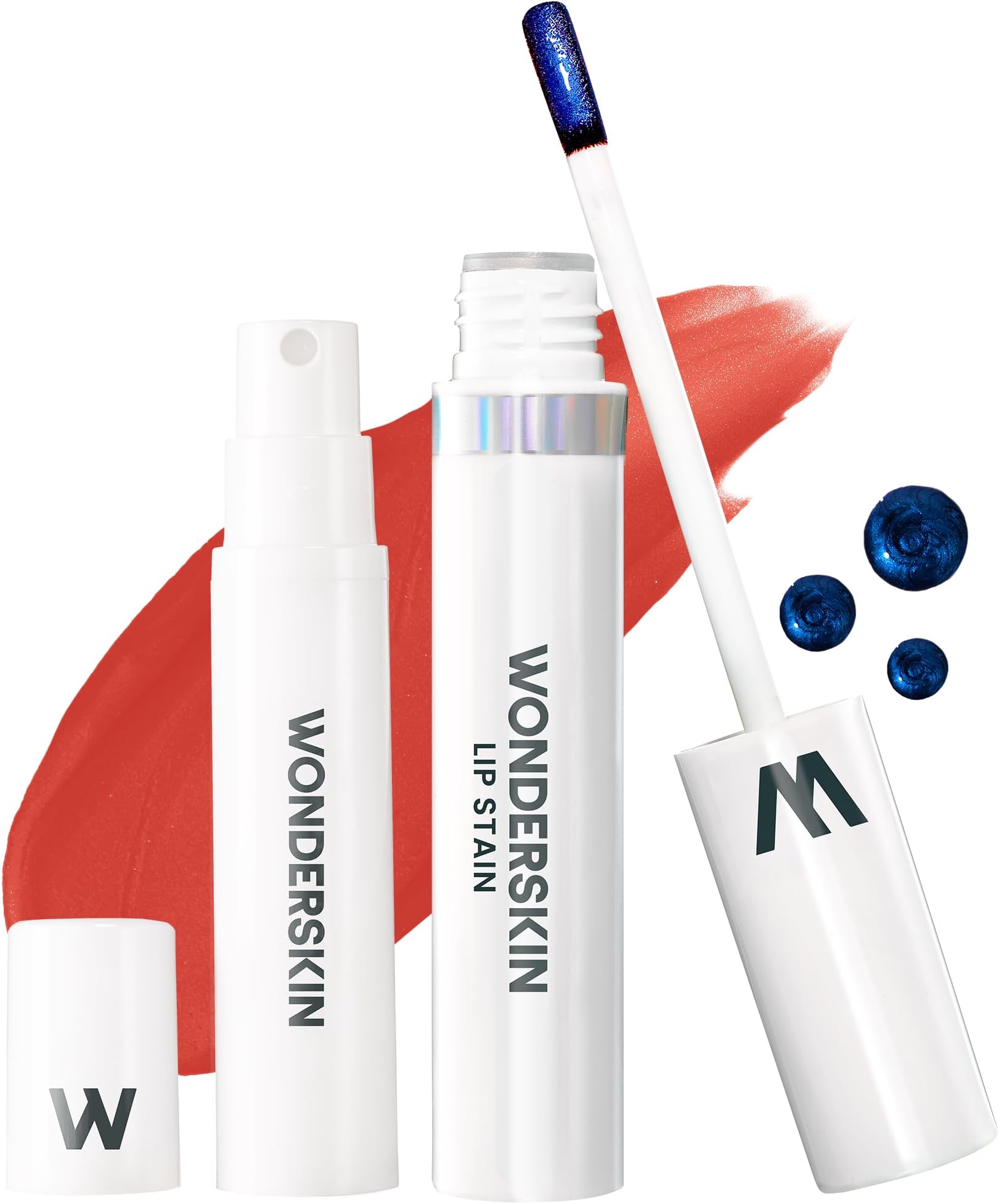 Wonderskin Wonder Blading Lip Stain Peel Off and Reveal Kit - Long Lasting, Waterproof Pink Lip Tint, Transfer Proof Natural Lip Stain Kit (Glamorous)