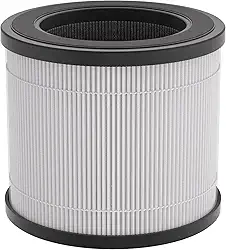 Filtro de ar silencioso para purificador de ar de reposição que filtra 99,97% de 0,01 mícron, fumaça e partículas(1 unidade)