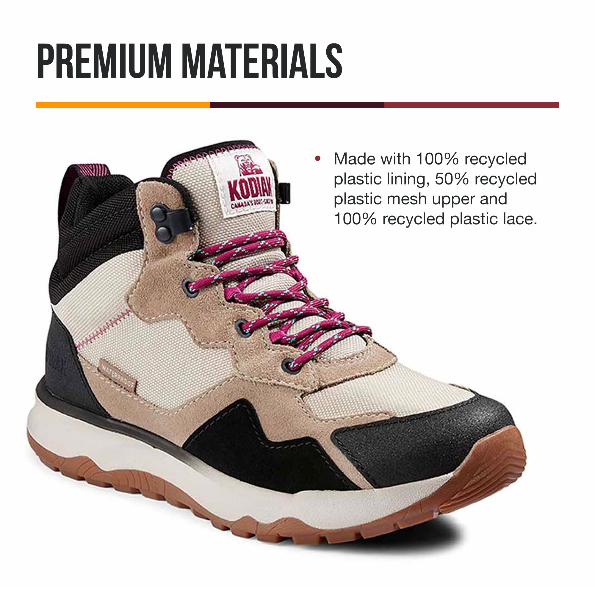 Kodiak Kenosee Mid Cut Impermeable, Zapatos de Senderismo Mujer