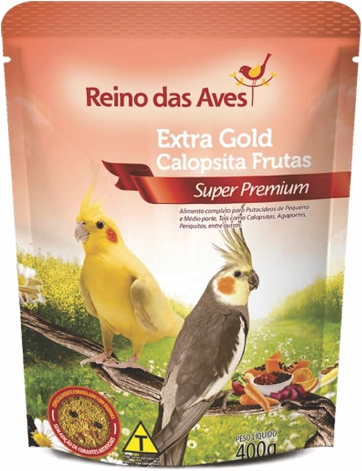 Extra Gold Calopsita Frutas 400g - Reino Das Aves