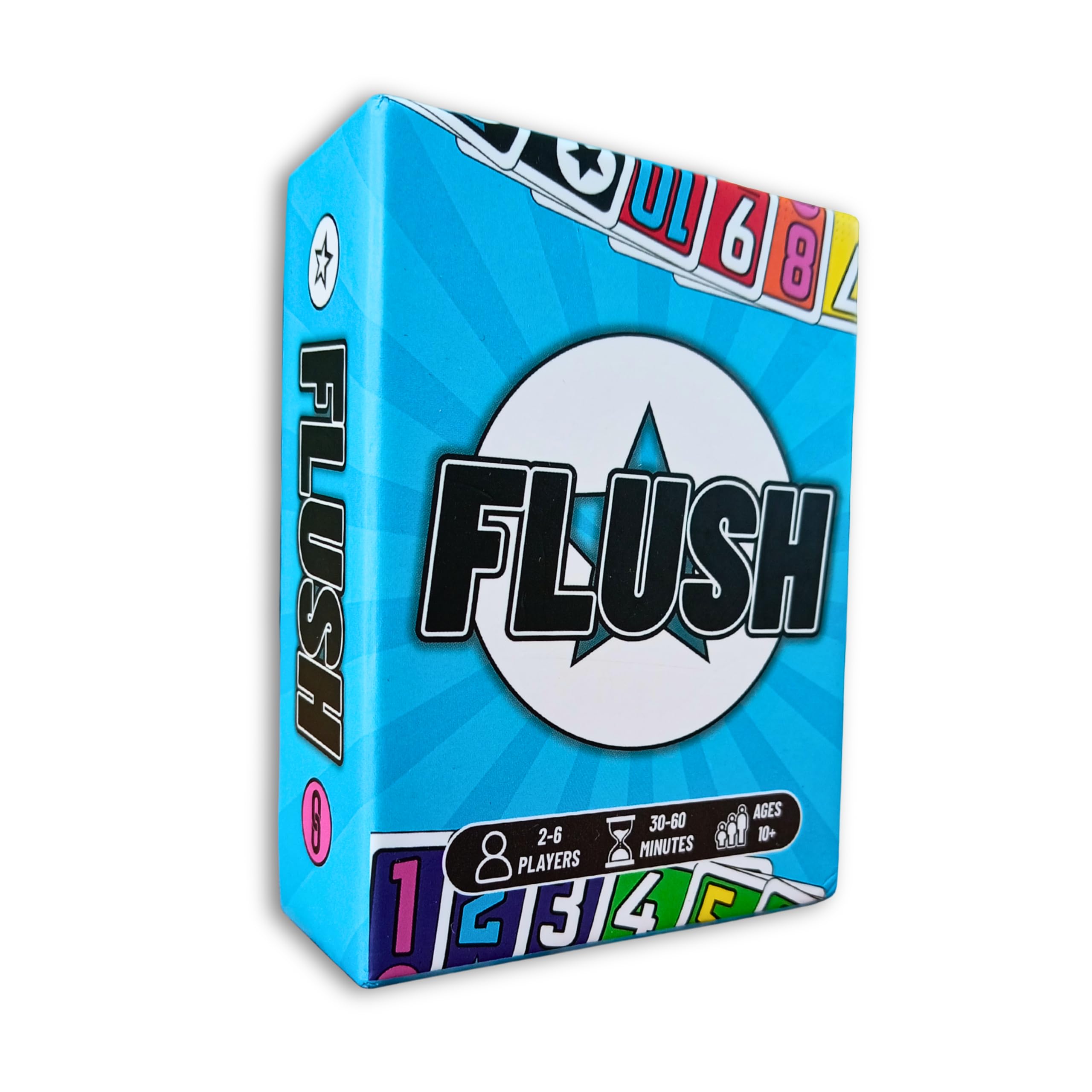 FLUSH Card Game - Quick Fun Tactical Shedding Game for 2-6 Players with High Replayability, 30-60 Min Playtime