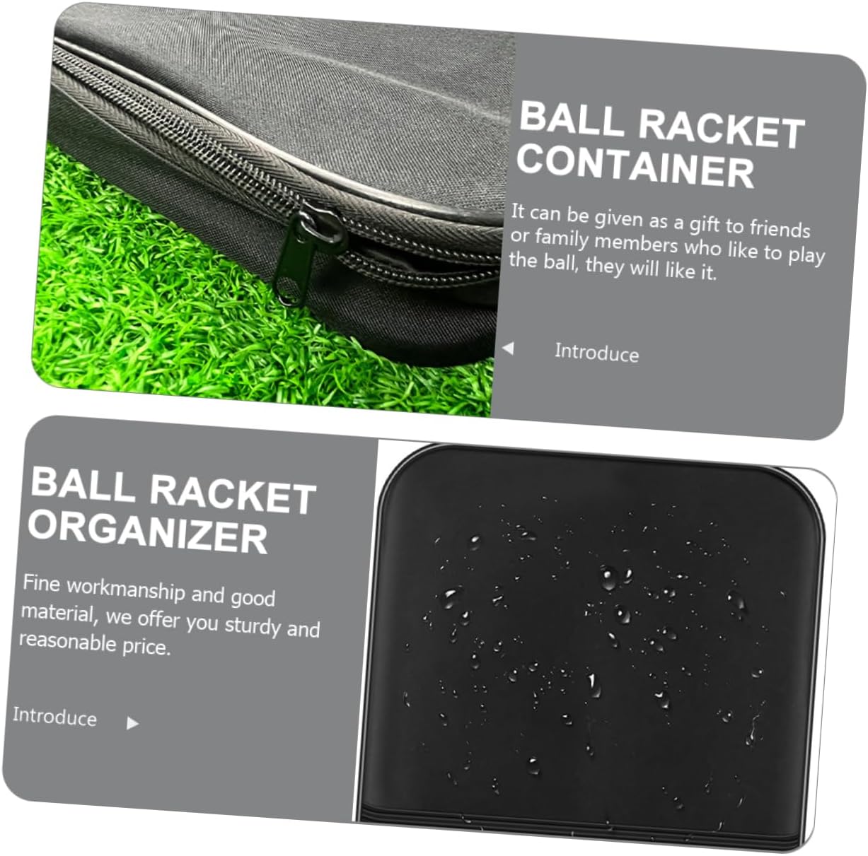 POPETPOP Ball Racket Protective Cover Paddle Racquet Protective Case for Rackets Bag Back Waterproof Back Sports