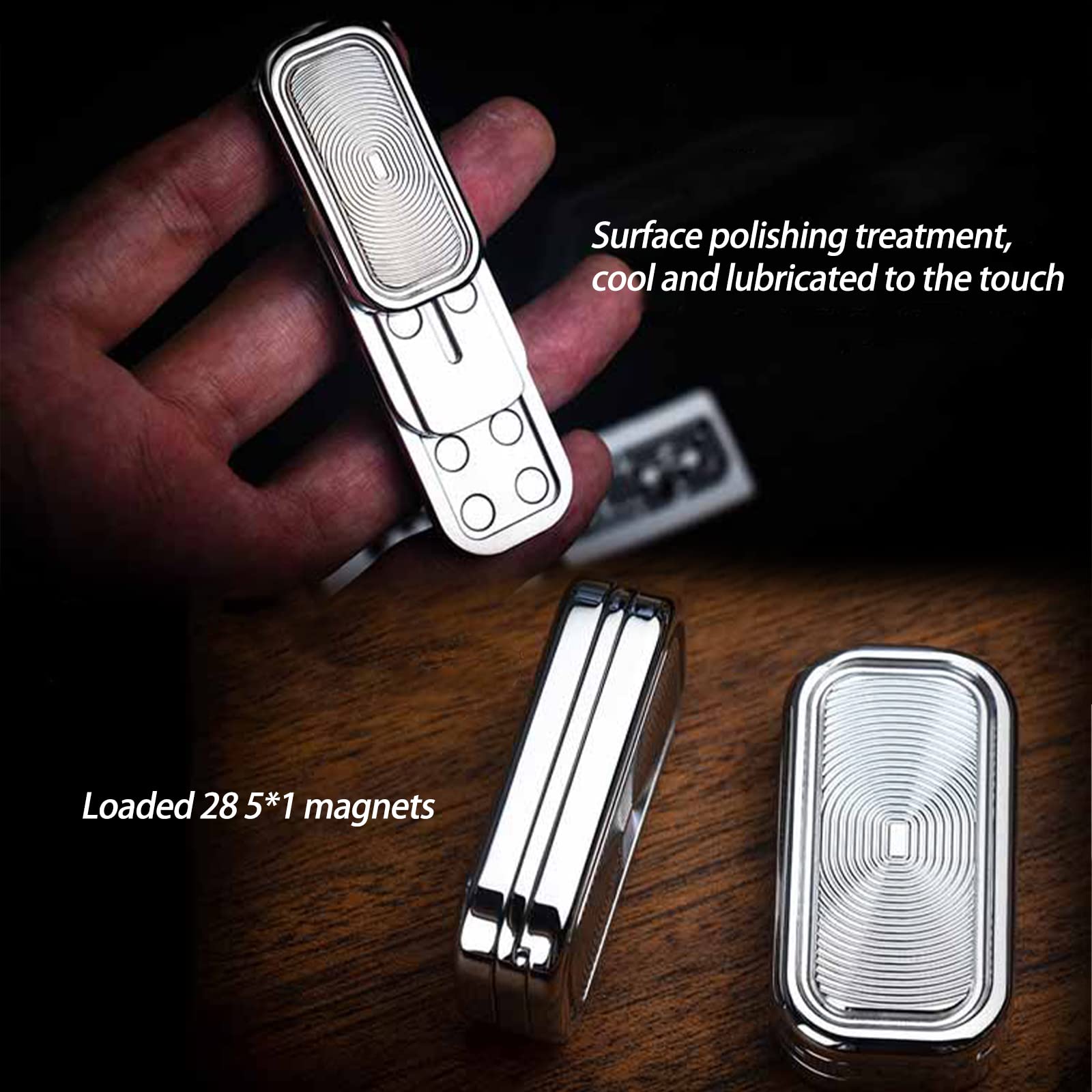 EDC スライダー音叉、大人のストレス解消玩具、暇つぶし、ステンレス