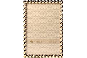 Lawrence Frames: Illuminate Your Precious Memories with 4x6 Golden Rope Picture Frame