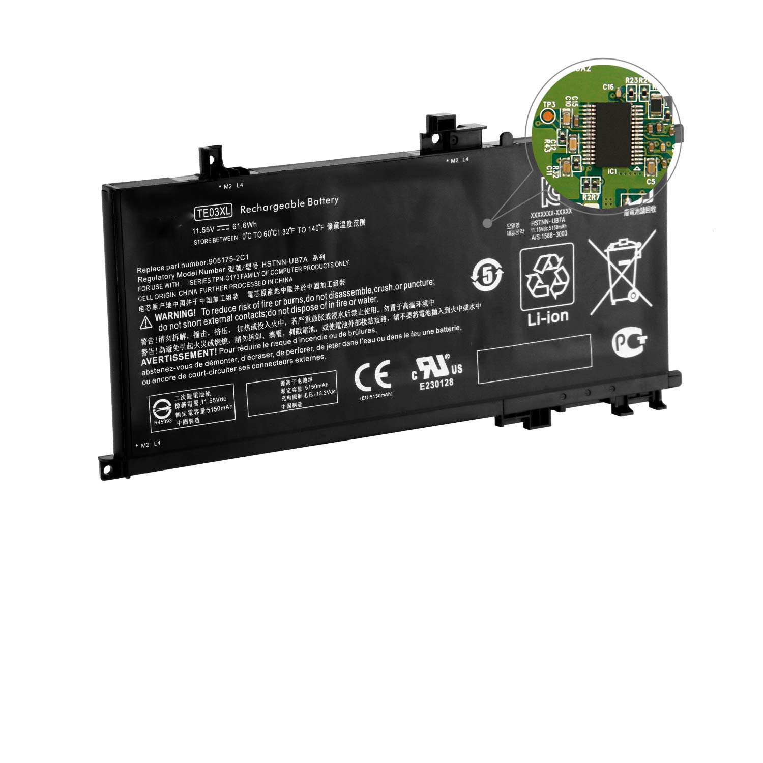 KingSener TE03XL Bateria Do Portátil Para HP OMEN 15-bc011TX 15-bc012TX 15-bc013TX 15-AX015TX AX017TX TPN-Q173 HSTNN-UB7A 849910 -850