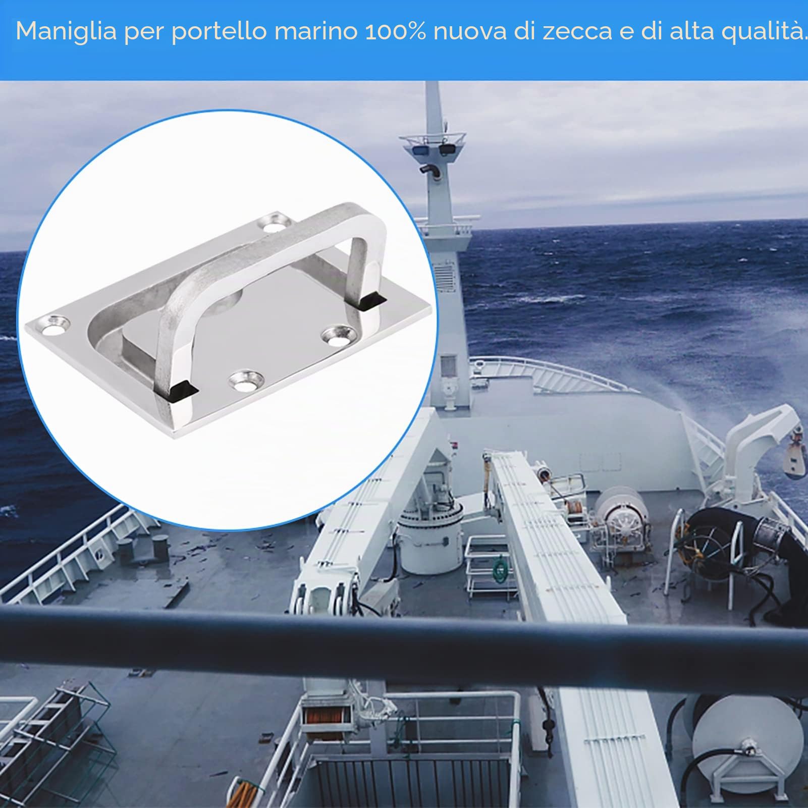 Keenso Armadietto per sciacquone Incasso per Barche, Maniglia in Acciaio Inossidabile Maniglia ad Incasso per Barche Incasso