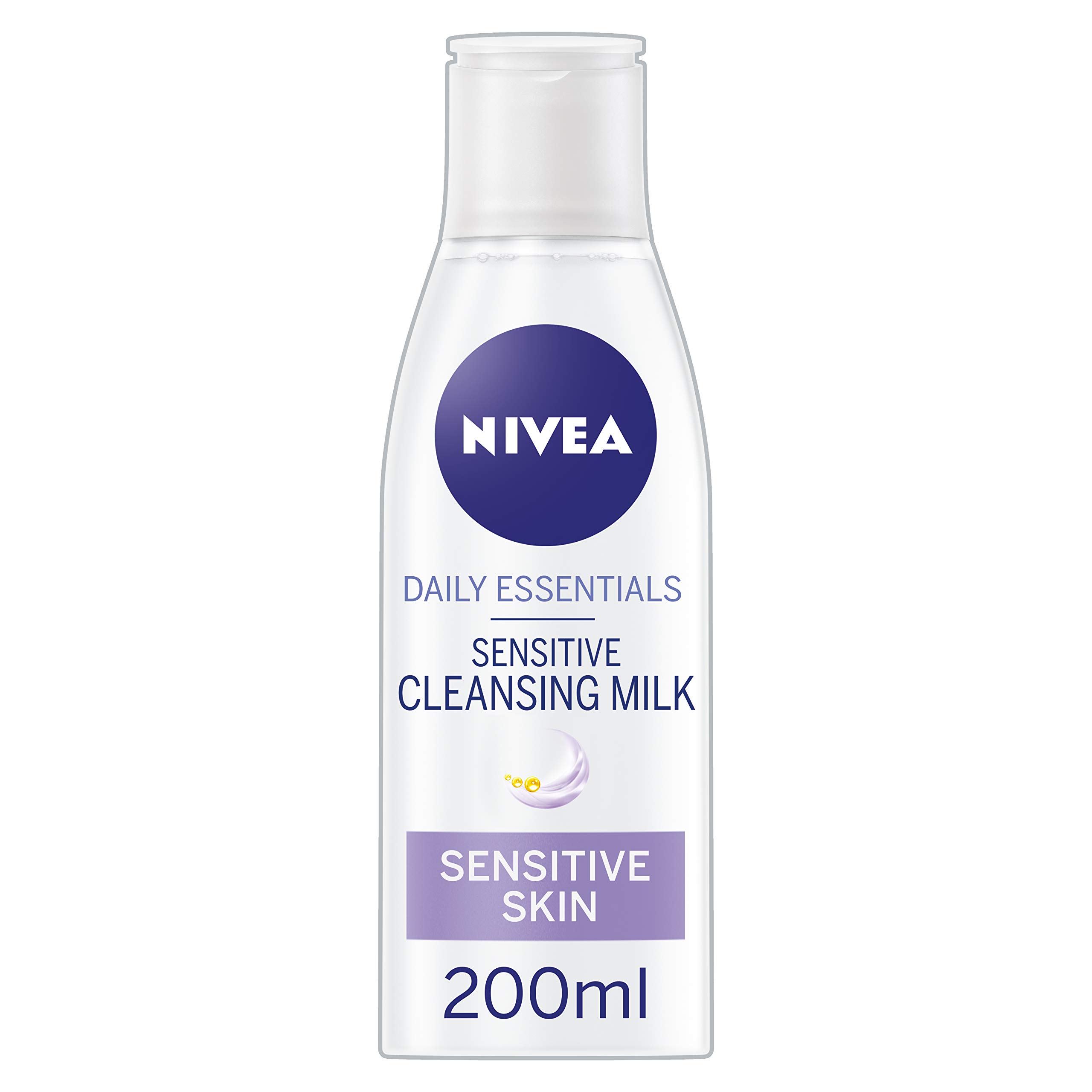 NIVEA Daily Essentials Sensitive Cleansing Milk (200ml), Cleanser with