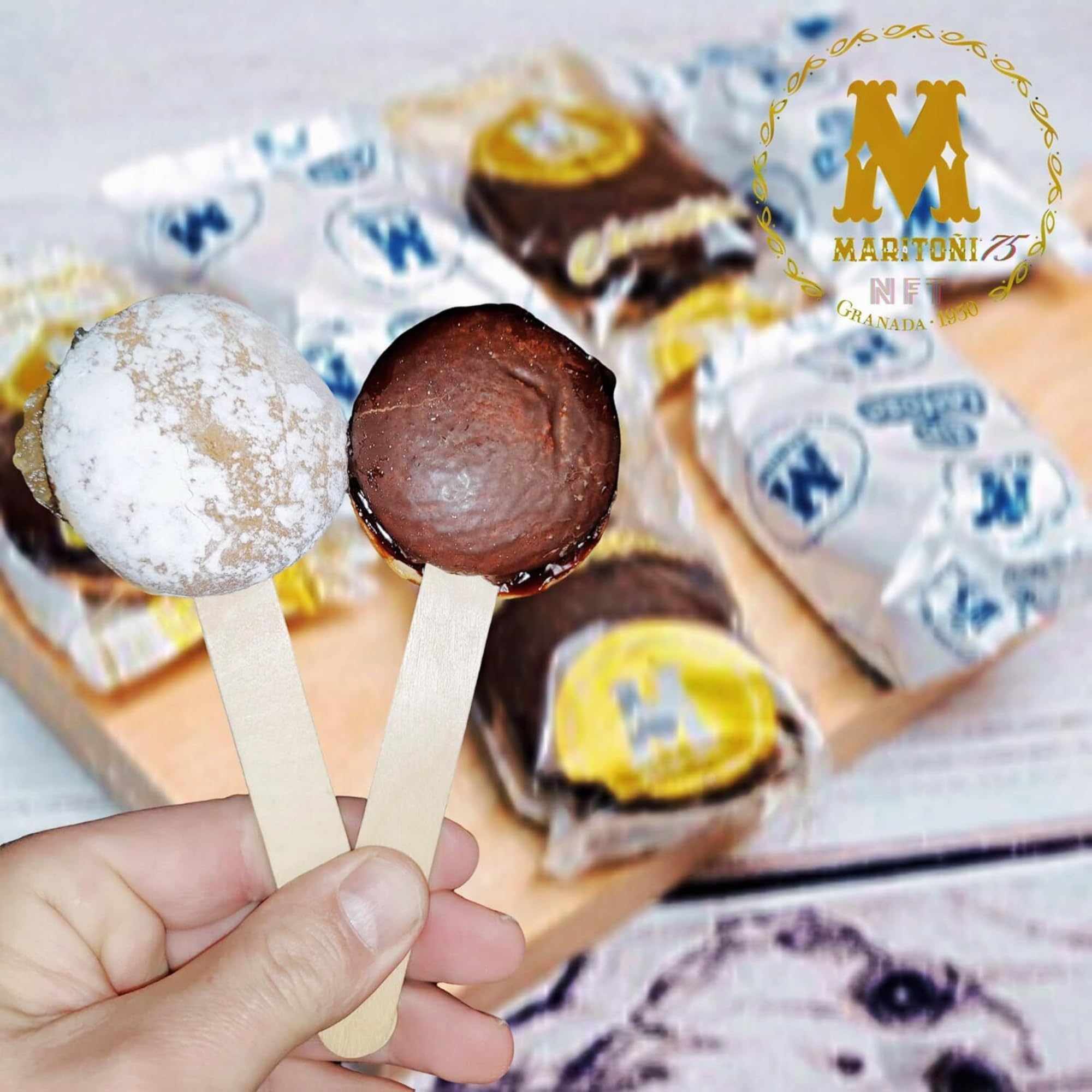 Surtido Mini Dulces de Bizcocho y Cacao · MARITOÑI Receta de Granada · Caja Surtida 40 Uds · Eventos y Cumpleaños