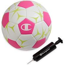 <span>Champion Soccer Ball Youth &amp; Adult &ndash; Matte Finish, 32-Panel Design, Enhanced Control, Sizes PVC Cover, Sizes 3,4 and 5 for Indoor &amp; Outdoor Training, Includes 6" Pump</span>