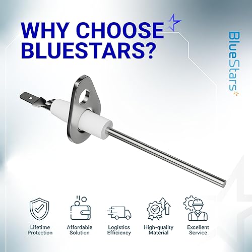 Miniatura 9 de BlueStars 0130F00010 - Pieza de repuesto para sensor de llama de horno, compatible con hornos Goodman Amana, sustituye a B1172606 B11726-06 20488501